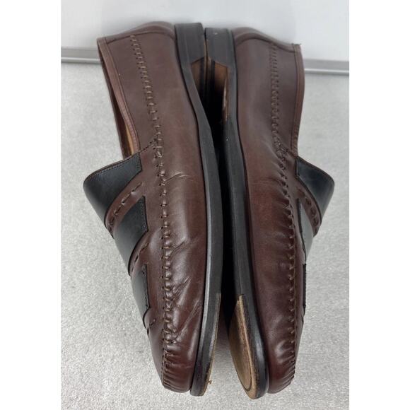 mens\'s Avventura Italy Brown /BLACK Leather/S Dress Shoes 13 M main image 10